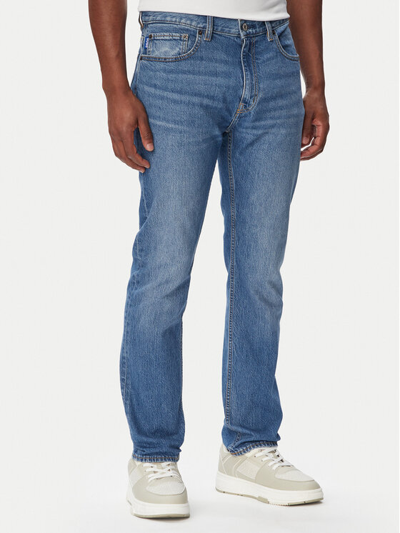 HUGO Blugi Ash 50563469 Albastru Slim Fit