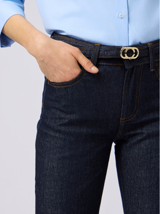 Oltre Oltre Jeans P528R008312N034 Blu Baggy Fit