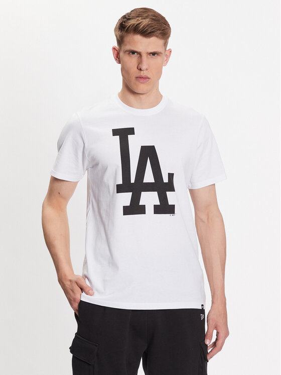 47 Brand T-shirt Los Angeles Dodgers Imprint 47 Echo Tee Bijela Regular Fit