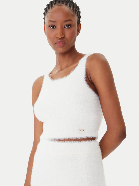 Guess Guess Top O5BR01 Z1282 Écru Regular Fit