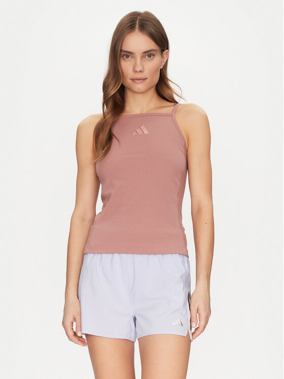 adidas adidas Felső ALL SZN Rib JJ1222 Rózsaszín Slim Fit