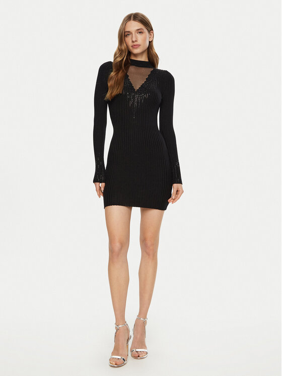 Guess Guess Haljina za svaki dan W5RK14 Z2Y50 Crna Regular Fit