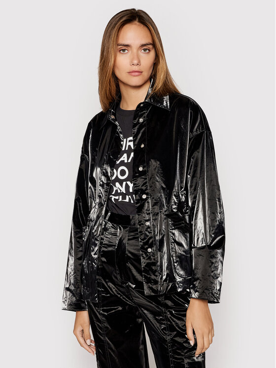 Remain Remain Jakna od imitacije kože Ruth RM409 Crna Regular Fit
