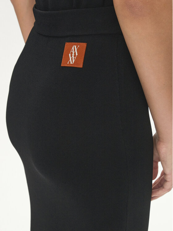 Armani Exchange Armani Exchange Pouzdrová sukně 6DYN1D YMH6Z 1200 Černá Slim Fit