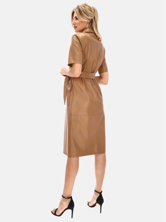 Rino&Pelle Rino&Pelle Sukienka koktajlowa PACEY 832 Brązowy Regular Fit