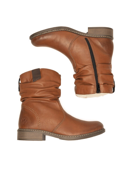 Rieker Rieker Polokozačky Z4180-22 Hnědá