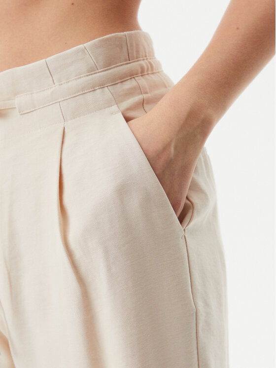 Calvin Klein Jeans Calvin Klein Jeans Hlače iz tkanine J20J225339 Bež Straight Fit