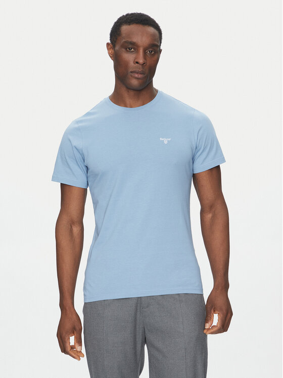 Barbour Barbour T-krekls Essential Sports MTS0331BL33 Zils Tailored Fit