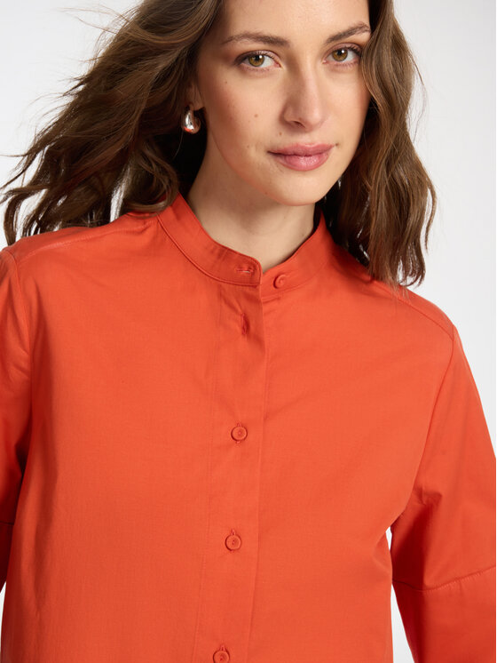 Elena Mirò Elena Mirò Camicia 5011P000319N027 Arancione Boxy Fit