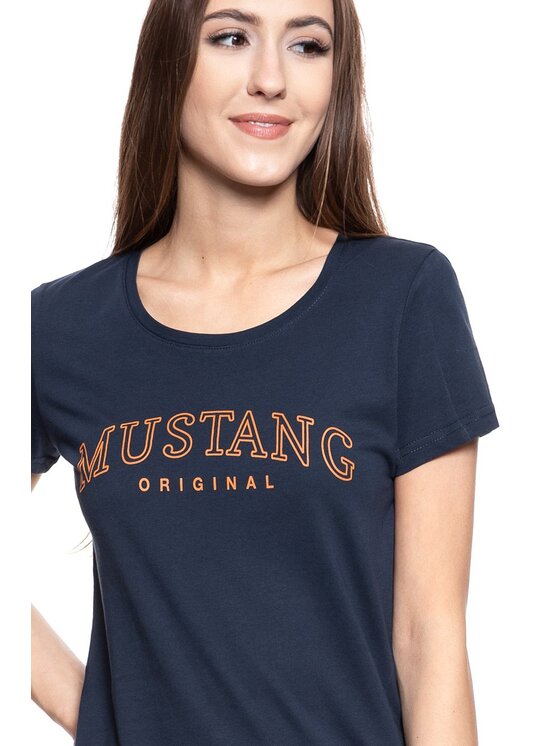 Mustang Mustang T-shirt ALEXIA C PRINT Blu Slim Fit