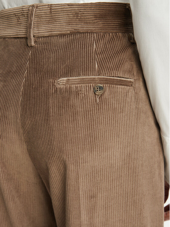 Weekend Max Mara Weekend Max Mara Pantaloni di tessuto Tania 2625136012 Marrone chiaro Regular Fit