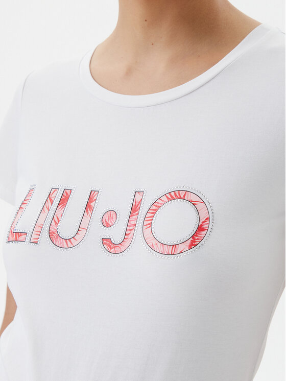 Liu Jo Beachwear Liu Jo Beachwear T-Shirt VA5154 JS003 Biały Regular Fit