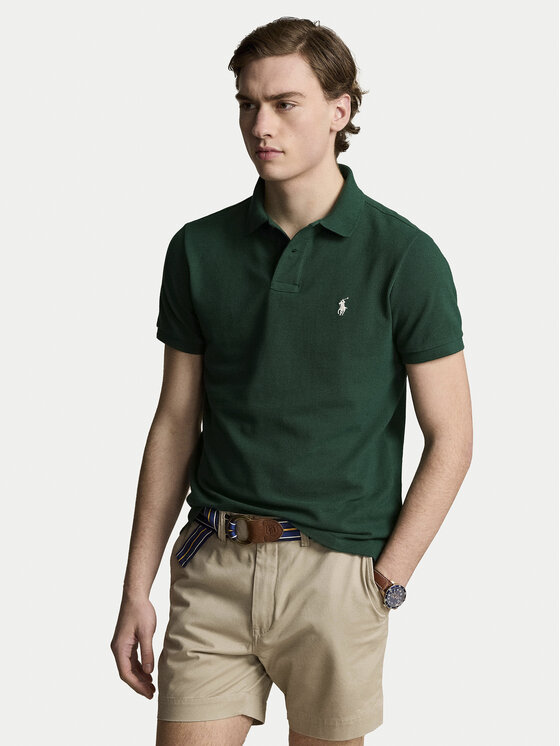 Polo Ralph Lauren Polo 710536856425 Zaļš Slim Fit