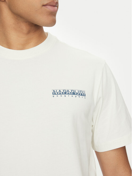 Napapijri Napapijri Тишърт S-Sovana NP0A4IE4 Бял Regular Fit