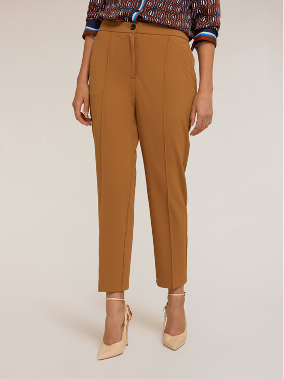 Motivi Motivi Pantaloni di tessuto P118W000821N012 Marrone Regular Fit