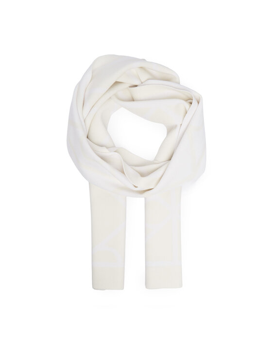Calvin Klein Calvin Klein Fular Emblem Aop Jcq Fine Rib Scarf LV04D8051G Alb