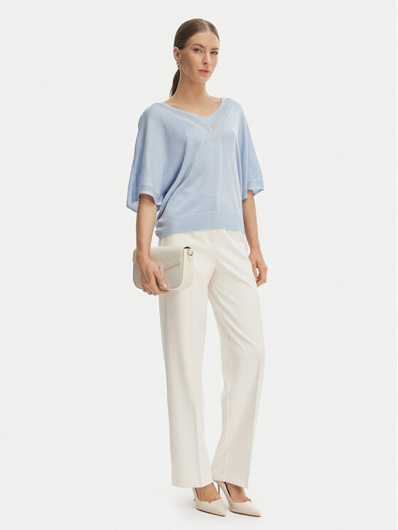 Morgan Morgan Bluse 241-MCHRIS Himmelblau Relaxed Fit