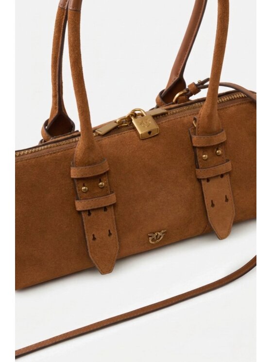 PINKO PINKO Torebka Bowling Escape Bag Horizontal Brązowy