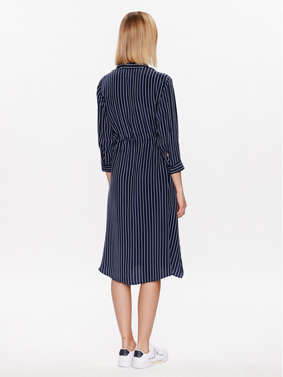Tommy Hilfiger Tommy Hilfiger Рокля тип риза WW0WW38294 Тъмносин Regular Fit