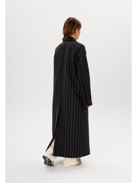 Mirons Mirons Płaszcz przejściowy Soft Czarny Oversize