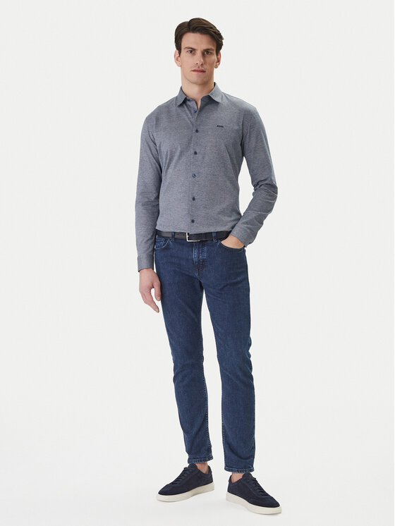 BOSS BOSS Сорочка Mysoft 50519748 Cиній Slim Fit