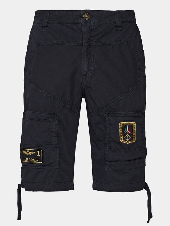 Aeronautica Militare Aeronautica Militare Pantaloncini di tessuto 241BE041CT1122 Blu scuro Regular Fit