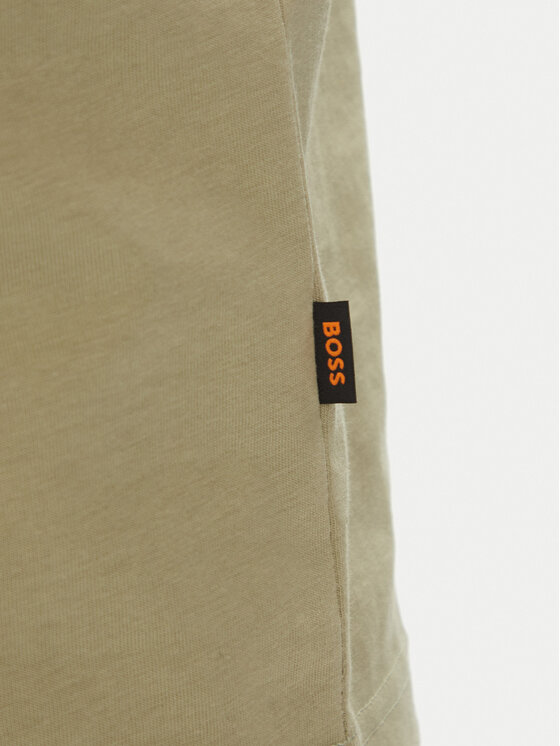 BOSS BOSS Póló Te_Animali 50546362 Zöld Regular Fit