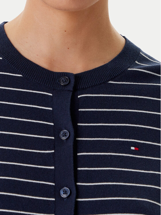 Tommy Hilfiger Tommy Hilfiger Cardigan WW0WW42370 Bleumarin Regular Fit