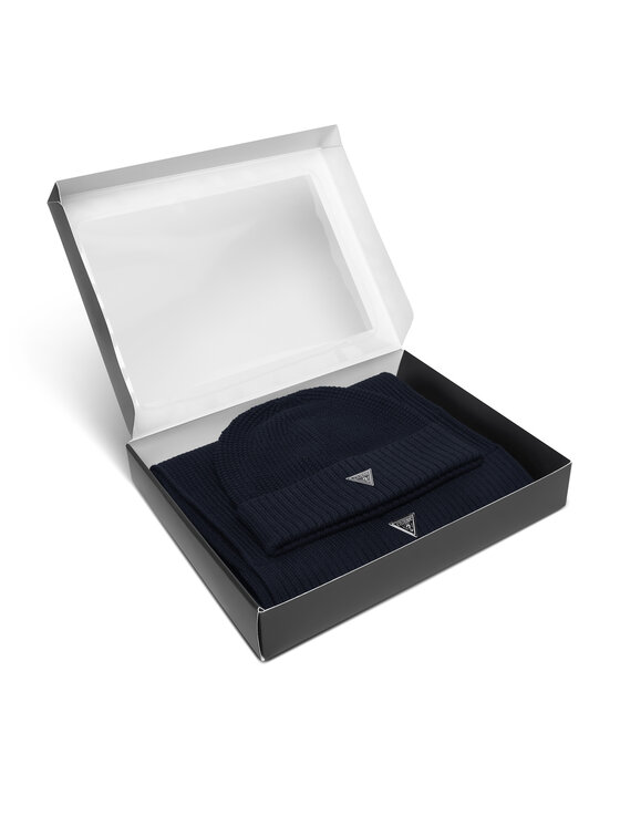 Guess Guess Set čiapka a šál M4BZ14 Z2W80 Tmavomodrá