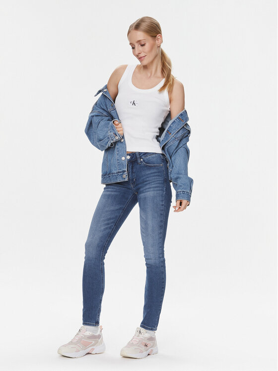Calvin Klein Jeans Calvin Klein Jeans Blugi J20J222447 Albastru Skinny Fit