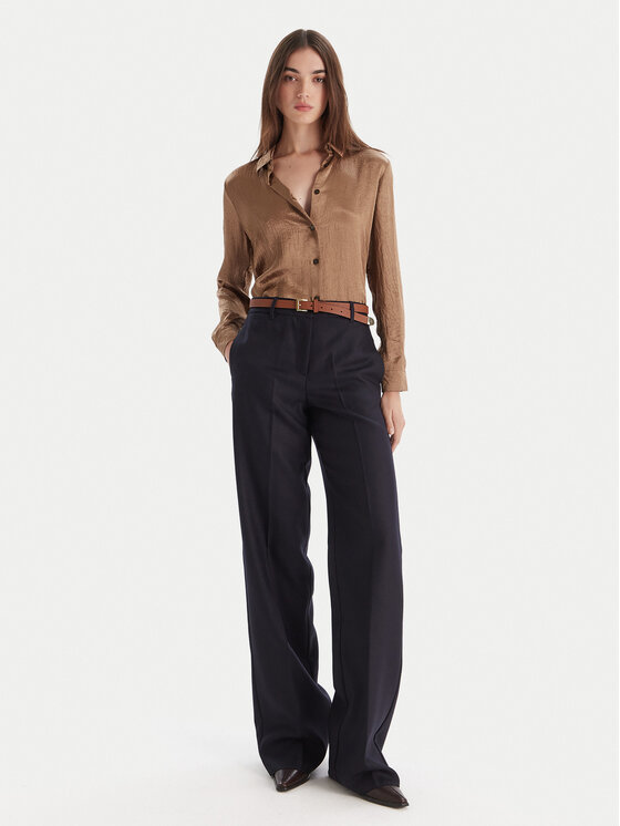 Marella Marella Palazzo hlače Renoir 2523136082 Mornarsko modra Wide Leg