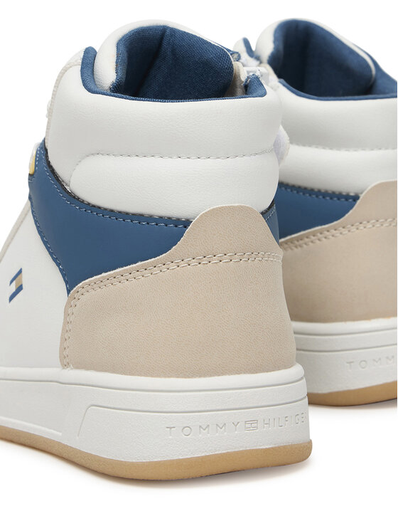 Tommy Hilfiger Tommy Hilfiger Snīkeri High Top Lace Up T3X9-34364-1269 M Balts