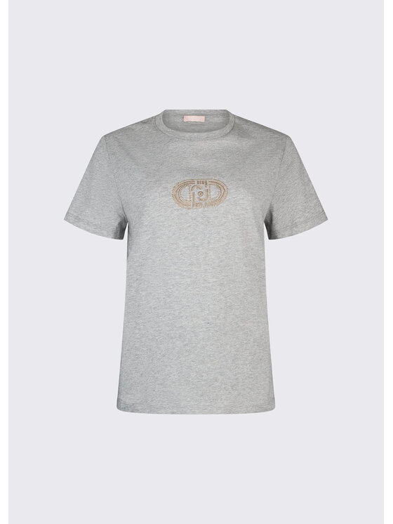 Liu Jo Liu Jo T-Shirt WA6491JS923P9526 Szary Regular Fit