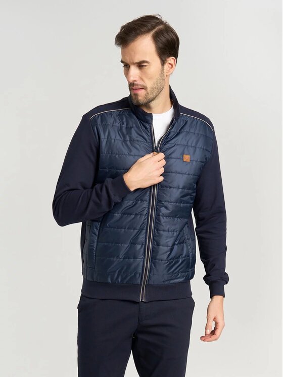 Willsoor Willsoor Sweter 11988 Granatowy Regular Fit