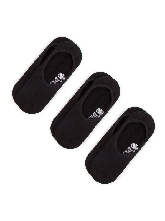 Vans Set di 3 paia di pedulini da donna Mn Classic Super No VN000XS9BLK Nero, taglia : 38_5_42