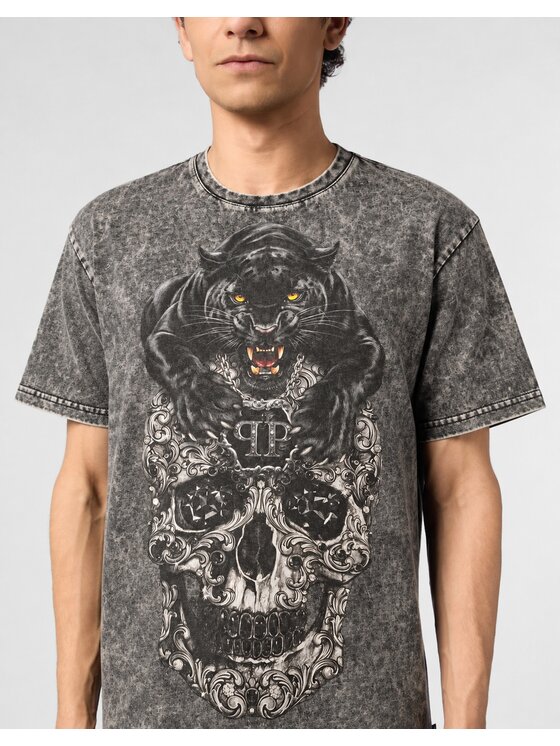 PHILIPP PLEIN PHILIPP PLEIN T-Shirt 32085 Černá Regular Fit