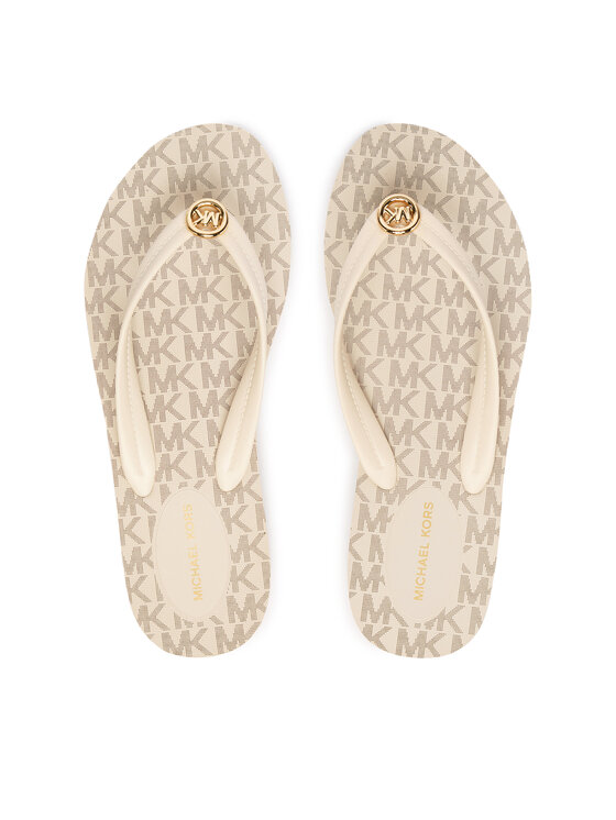 MICHAEL Michael Kors MICHAEL Michael Kors Čības uz pirksta Posie Flip Flop 40S6PSFA2Q Écru