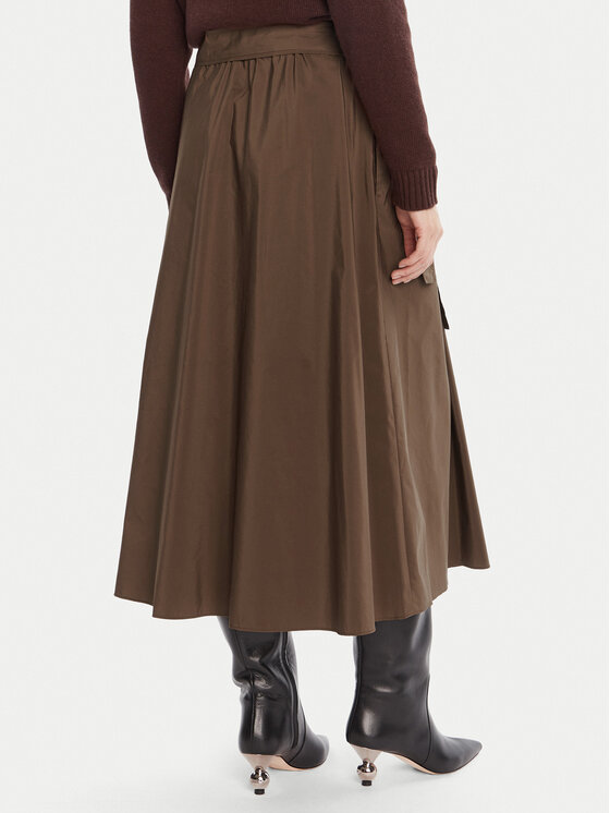 Weekend Max Mara Weekend Max Mara Gonna a trapezio Zarda 2525106031 Marrone Regular Fit