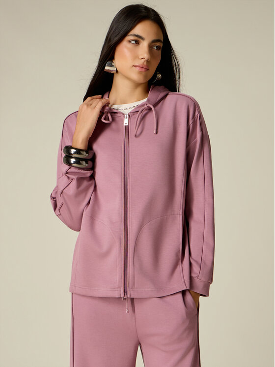 Oltre Oltre Bluza G880J004757N006 Różowy Regular Fit