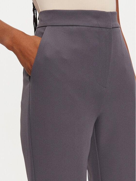 Maryley Maryley Pantaloni di tessuto 24IB587/43ST Grigio Regular Fit