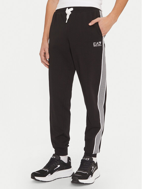 Męskie Spodnie dresowe EA7 Emporio Armani, Rozmiar XL, Czarne, 6DPP69 PJ9FZ 1200