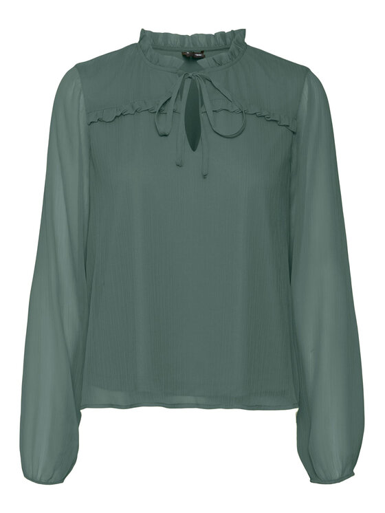 Vero Moda Vero Moda Блузка Milla 10295551 Зелений Regular Fit