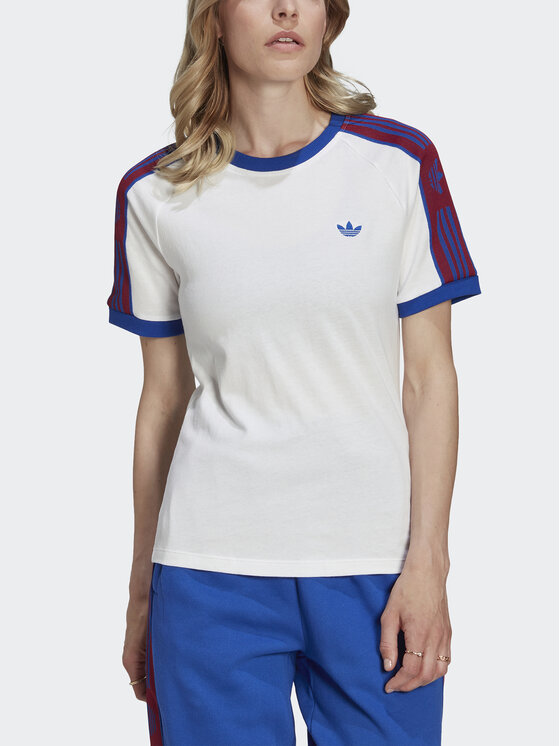 adidas adidas T-Shirt Tape HL9172 Bílá Regular Fit