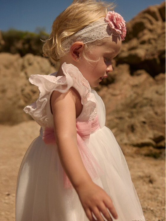 Abel & Lula Abel & Lula Elegantes Kleid 5006 Weiß Regular Fit