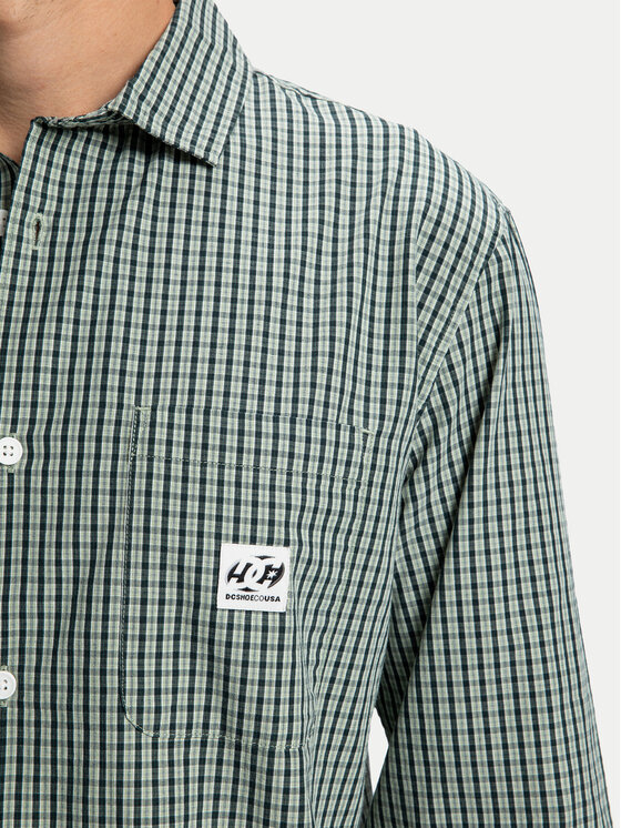 DC Shoes DC Shoes Srajca Game OnEDYWT03263 Zelena Regular Fit