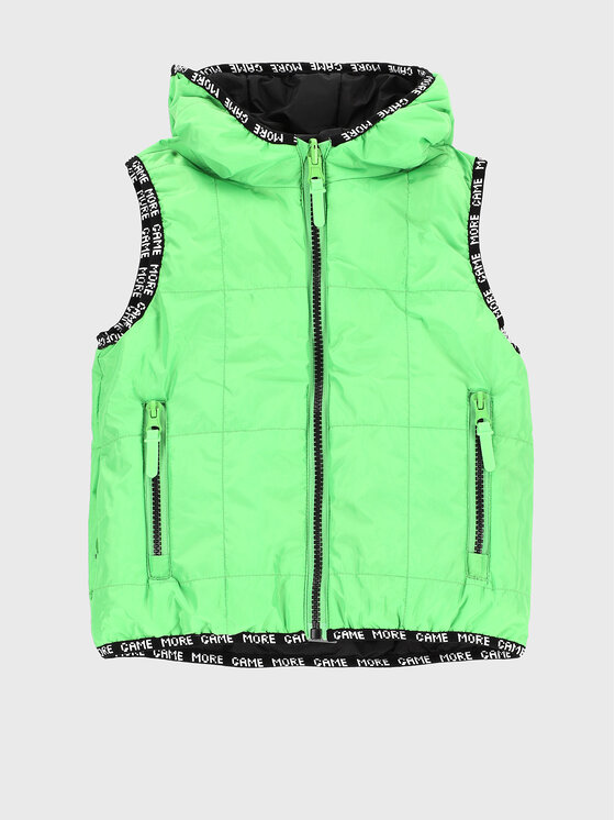 Coccodrillo Coccodrillo Kamizelka ZC2178502OBK Zielony Regular Fit