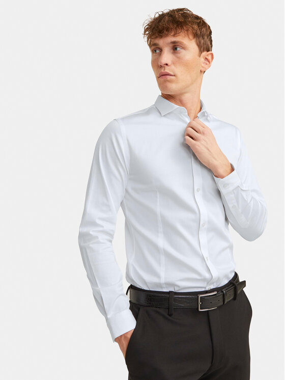 Jack & Jones Jack & Jones Košile Parma 12097662 Bílá Super Slim Fit