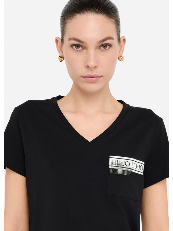 Liu Jo Liu Jo T-shirt TF5167JS923M9889 Nero Regular Fit
