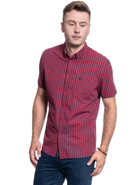 Mustang Mustang Camicia COLLIN BDC 1/2SLV Blu Regular Fit