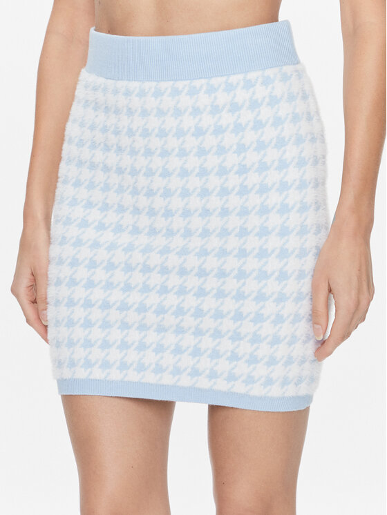 Guess Guess Mini sijonas W4RD65 Z3DA0 Mėlyna Regular Fit